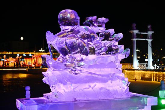 Ice sculptures, lanterns add color to 14th National Winter Games