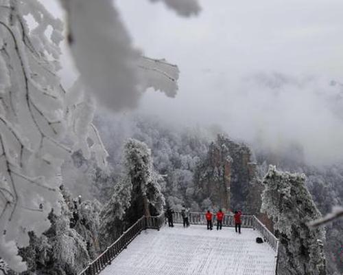 Zhangjiajie's 'Avatar' mountains transformed to wonderland