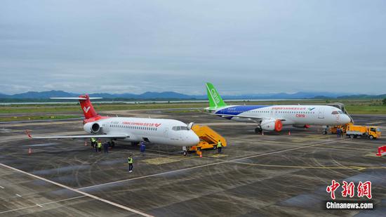 China's homegrown C919, ARJ21 commence Southeast Asian demo flights