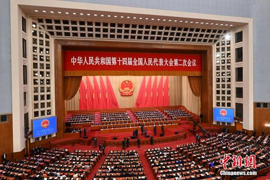 中国最高立法机关年会闭幕