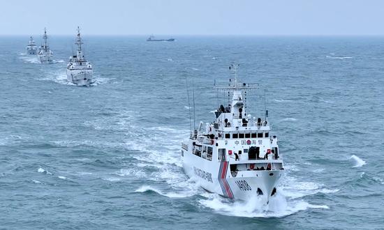 China Coast Guard carries out more law-enforcement patrols in waters near Kinmen