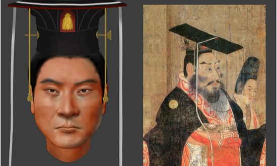 Physical appearance of emperor from 1,500 years ago reconstructed for first time