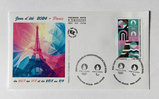 Paris 2024 official stamp unveiled in France