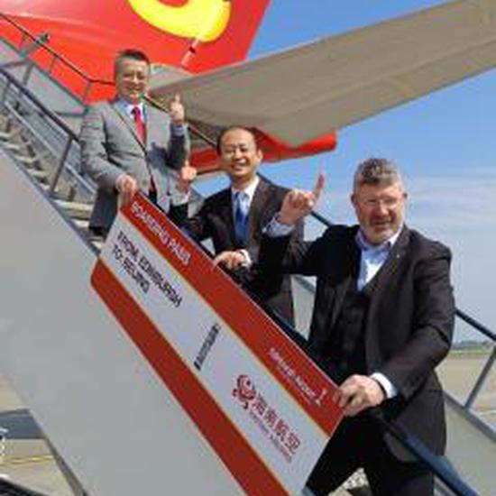 Direct flights to China return to Edinburgh Airport