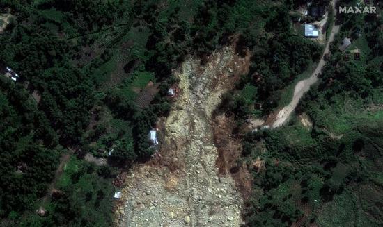 Satellite captures post-landslide view in Papua New Guinea