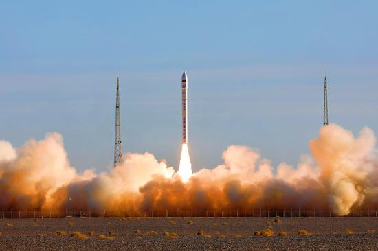 China sends five satellites into space