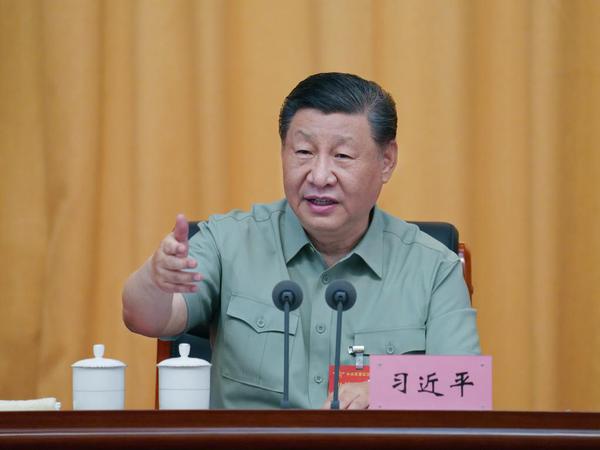 Chinese President Xi Jinping, also general secretary of the Communist Party of China Central Committee and chairman of the Central Military Commission (CMC), delivers an important speech at the CMC Political Work Conference in Yan'an, northwest China's Shaanxi Province, June 17, 2024. The CMC Political Work Conference was held from Monday to Wednesday in Yan'an, an old revolutionary base in northwest China's Shaanxi Province. Xi attended the conference and delivered an important speech. (Xinhua/Li Gang)