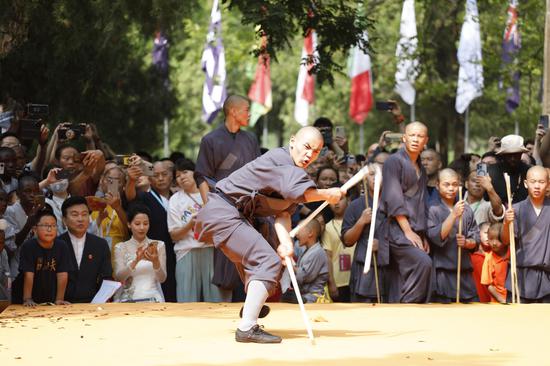 10 practitioners from 47 countries awarded 'Shaolin kung fu star'