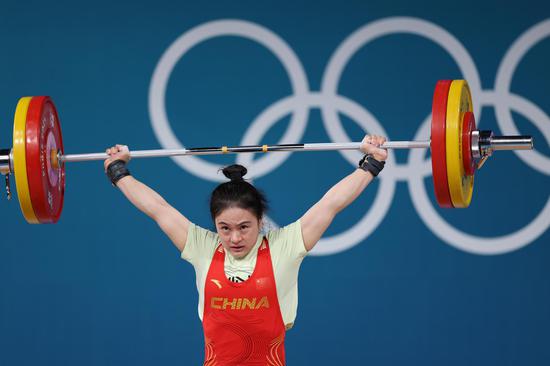 Paris 2024 | China's Luo wins gold medal in women's 59kg weightlifting