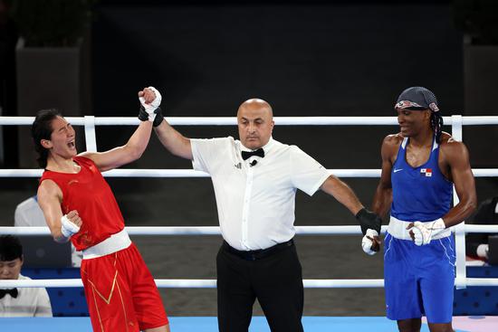 Paris 2024 | China's Li Qian wins women's 75kg boxing title