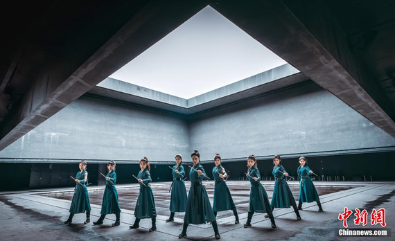 The Emei Kung Fu Girls. (Photo: courtesy of the interviewee)