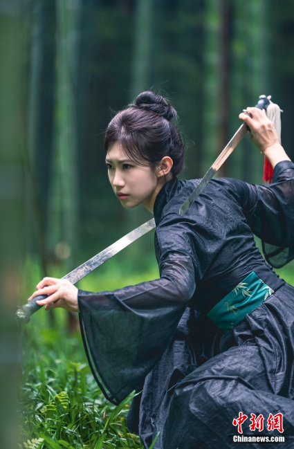 He Yunong, a member of the Emei Kung Fu Girls. (Photo: courtesy of the interviewee)