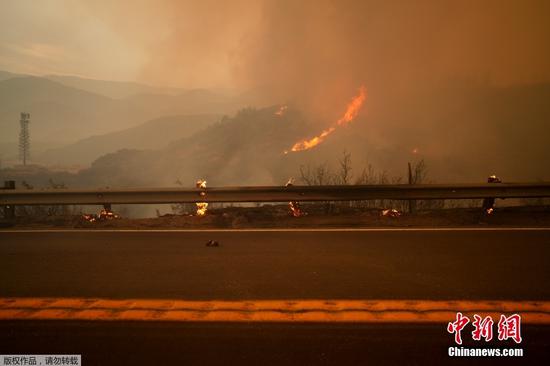 Wildfire forces evacuations in California