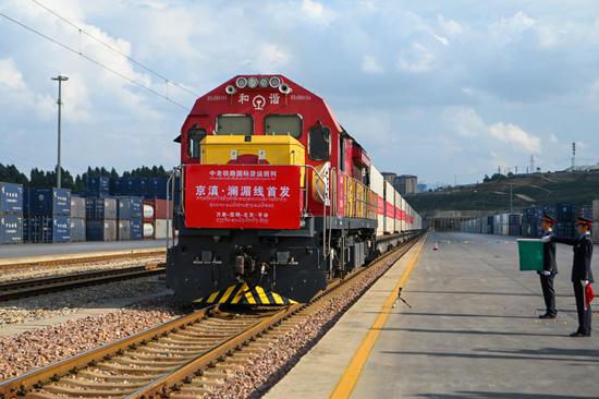 China launches new freight train route connecting Beijing, Southeast Asia