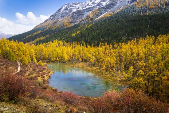 Autumn scenery of Majiagou Scenic Area in SW China