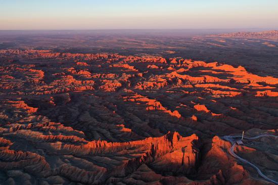 Natural landscape of Pingshan Grand Canyon in Gansu