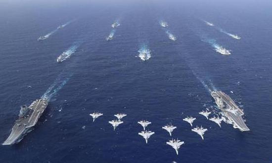 PLA Navy's Liaoning, Shandong for 1st time form dual-carrier group in drill