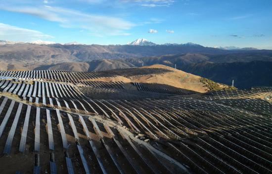 500 megawatt photovoltaic power station under construction in Sichuan