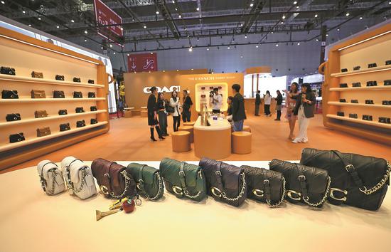 Consumer products on display at the ongoing China International Import Expo in Shanghai. (ZHANG WEI/CHINA DAILY)