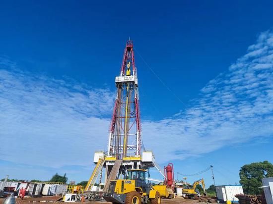 China's first deepest geothermal exploration well, Fushenre-1, has completed drilling in Haikou, south China's Hainan Province, Nov. 6, 2024. (Photo/China News Service)