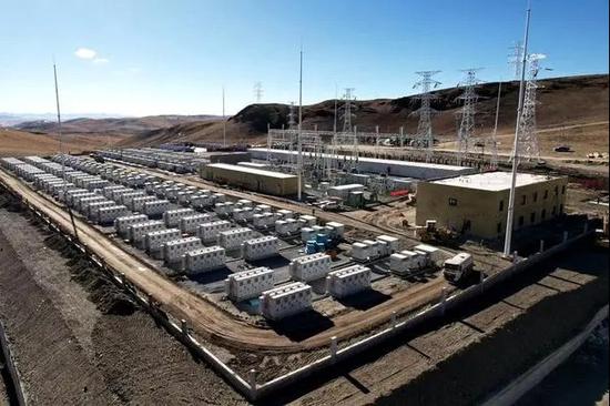 Power storage facility connects to grid in Xizang