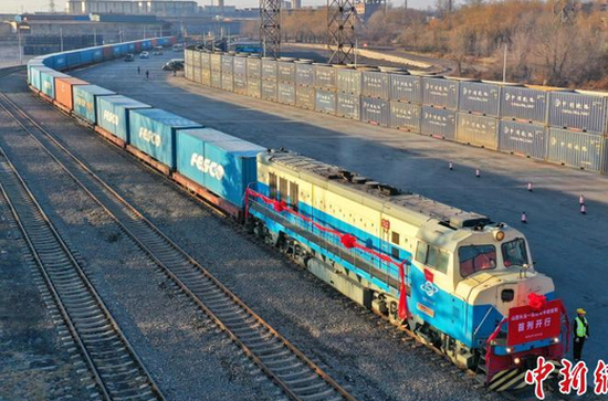 First China-Europe freight train launched from Shanxi's Changzhi to Moscow