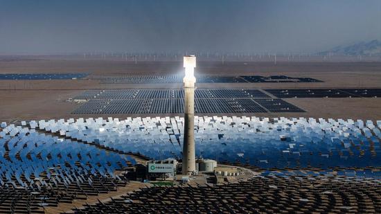 A visit to the world's first wind-solar-heat storage project in Qinghai