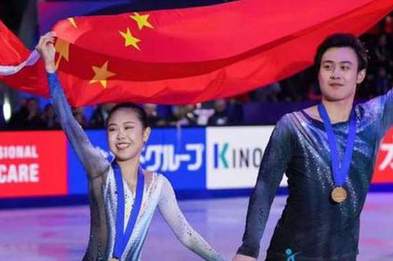 Chinese skaters claim junior pairs title at ISU Grand Prix Final 