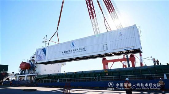 China's self-developed Long March 8A carrier rocket, the country’s primary launch vehicle for future medium and low Earth orbit missions, is transported to the launch center in Wenchang, south China's Hainan Province, Dec. 9, 2024. (Photo/China Academy of Launch Vehicle Technology)