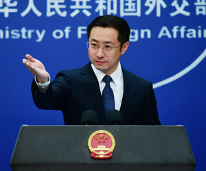 Photo shows Foreign Ministry spokesman Lin Jian. (Photo from Foreign Ministry website) Photo shows Foreign Ministry spokesman Lin Jian. (Photo from Foreign Ministry website)