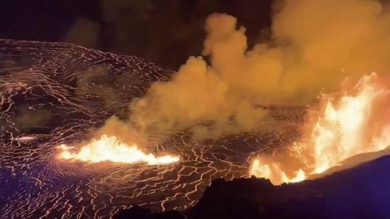 Hawaii's Kilauea volcano erupts