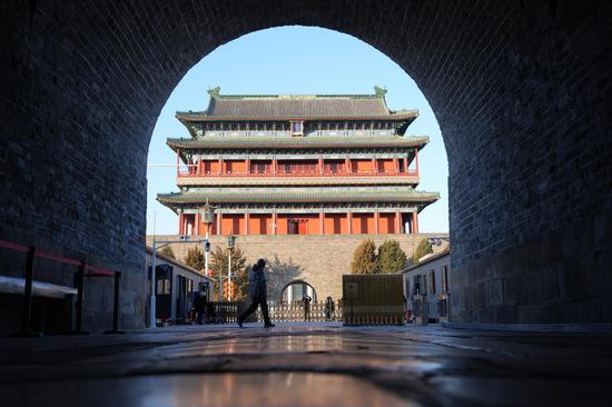 Archery Tower in Beijing reopens to public