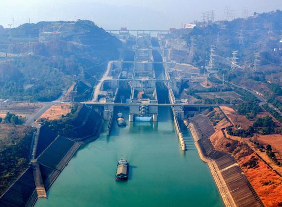 Cargo throughput via Three Gorges Dam ship locks hits record high