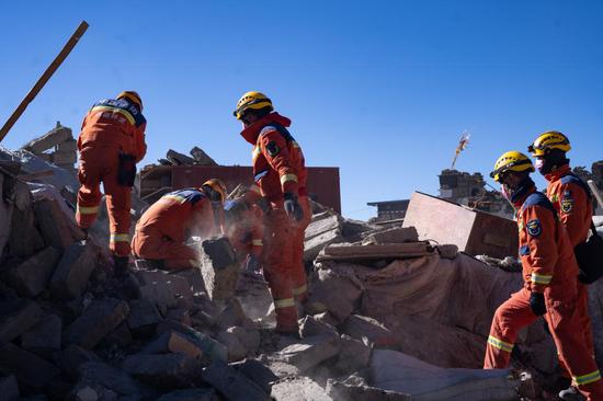 All-out rescue efforts continue in quake-hit Xizang