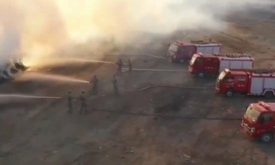 Militia personnel in multiple regions of China conduct emergency response drills against forest fire