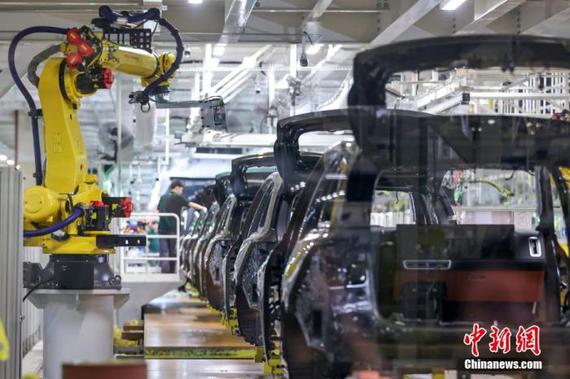 A workshop of intelligent manufacturing in Changzhou, Jiangsu Province. (Photo/China News Service) A workshop of intelligent manufacturing in Changzhou, Jiangsu Province. (Photo/China News Service)