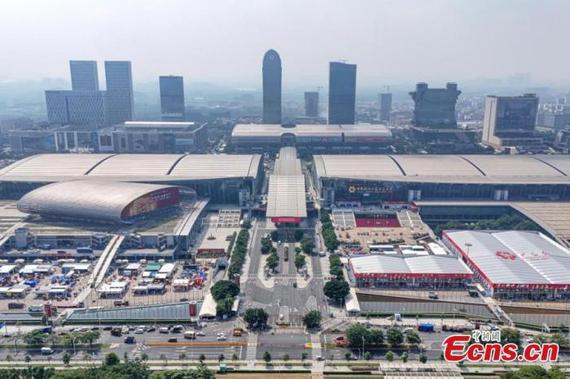 File photo shows the venue for the 136th Canton Fair in Guangzhou, South China's Guangdong Province, Oct. 13, 2024. (Photo: China News Service/Chen Jimin) File photo shows the venue for the 136th Canton Fair in Guangzhou, South China's Guangdong Province, Oct. 13, 2024. (Photo: China News Service/Chen Jimin)