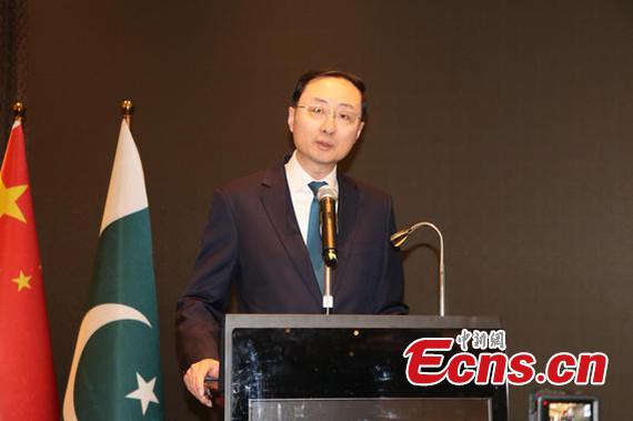 Chinese Vice Foreign Minister Sun Weidong addresses a national day reception hosted by the Pakistan Embassy in Beijing, March 20, 2025. (Photo provided to Ecns) Chinese Vice Foreign Minister Sun Weidong addresses a national day reception hosted by the Pakistan Embassy in Beijing, March 20, 2025. (Photo provided to Ecns)