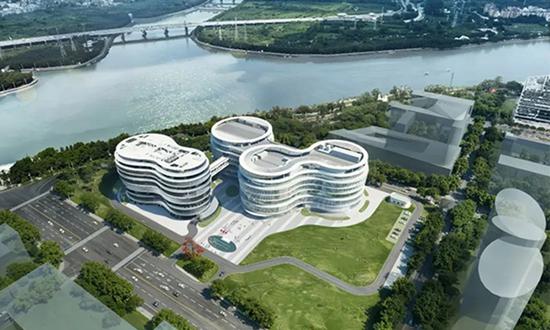 A rendering of the appearance of the human cell lineage big science research facility (Photo/Chinese Academy of Sciences)
