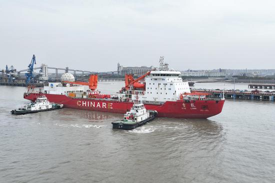 China's 41st Antarctic expedition returns to Shanghai