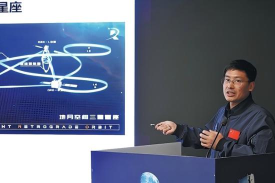 Three-satellite system deployed in orbit