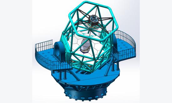The JUST schematic diagram (Photo/Screenshot of the official website of the Shanghai Jiao Tong University Spectroscopic Telescope (JUST) project)