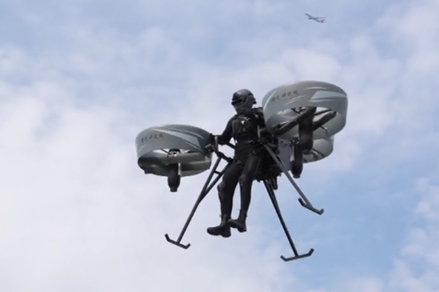 China-developed single-person wearable aircraft completes first public flight