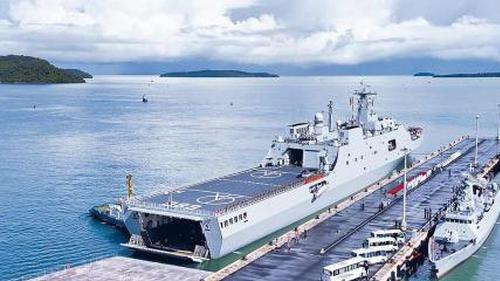 Chinese troops arrive at Cambodia's Yunyang?Port for 2025 joint exercise