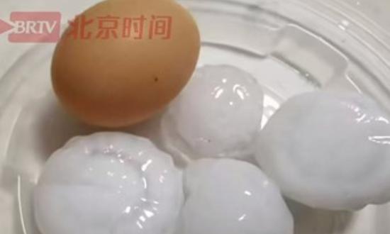 Parts of Beijing hit by egg-sized hail