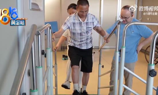 China's first closed-loop spinal cord neural interface surgery helps 61-y-o paraplegic patient regain walking ability