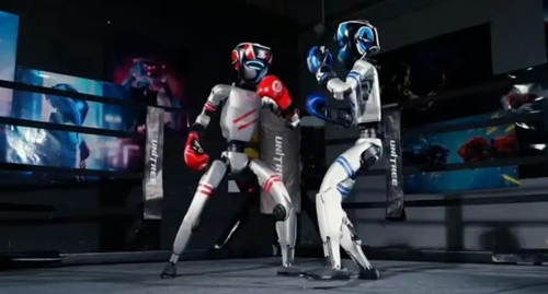 The first-ever humanoid robot fighting tournament kicks off on May 25, 2025, in Hangzhou, East China's Zhejiang Province. (Photo/Courtesy of Unitree Robotics) The first-ever humanoid robot fighting tournament kicks off on May 25, 2025, in Hangzhou, East China's Zhejiang Province. (Photo/Courtesy of Unitree Robotics)