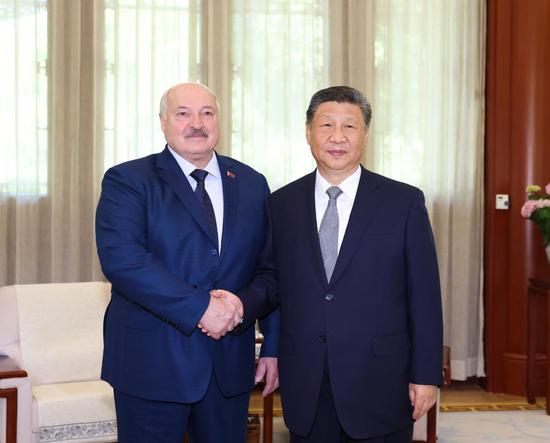 Xi meets Belarusian president
