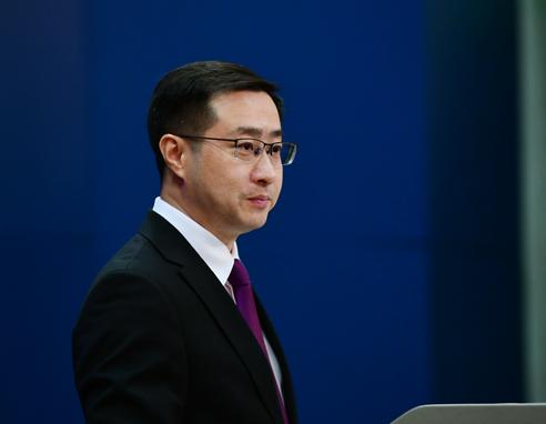 Photo shows Chinese foreign ministry spokesperson Lin Jian (Photo/)