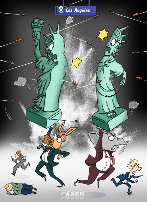 Comicomment: A divided 'land of freedom'